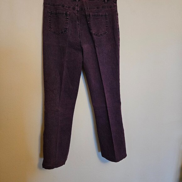 Diane Gilman DG2 Purple Ombre Embroidered Jeans - Picture 4 of 4